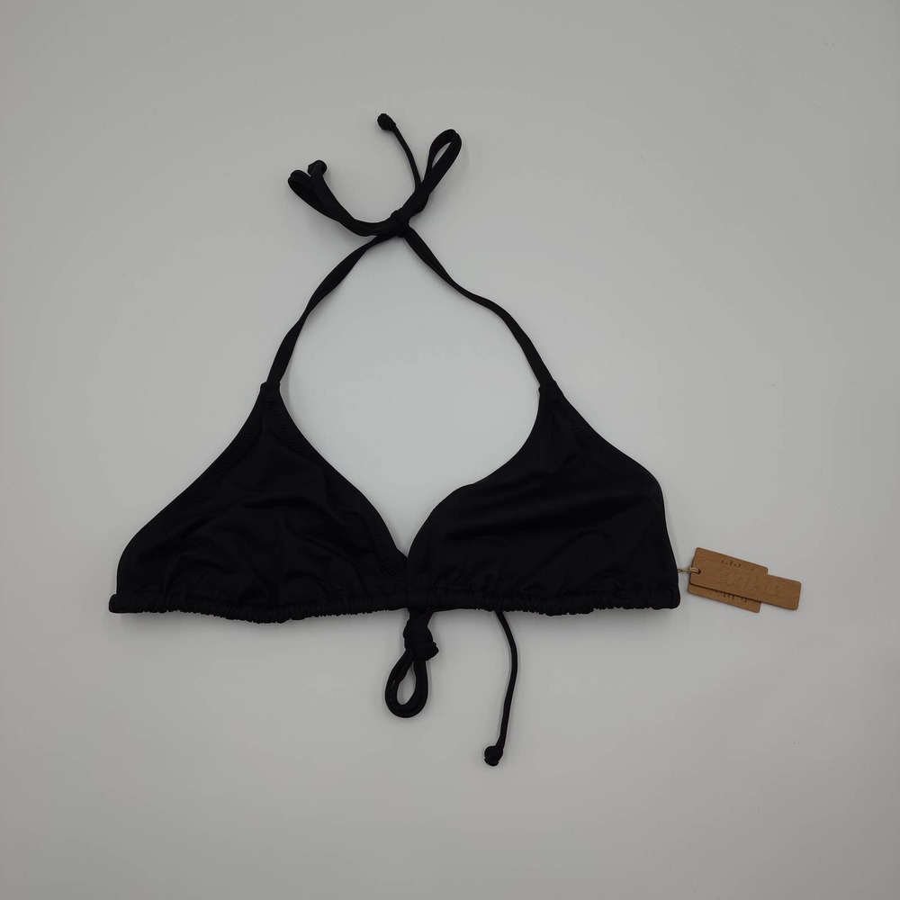 Skims Swim Triangle Bikini Top in Onyx Size 2X
